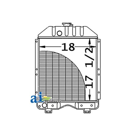 A & I Products Radiator 22" x32" x10" A-15482-99280